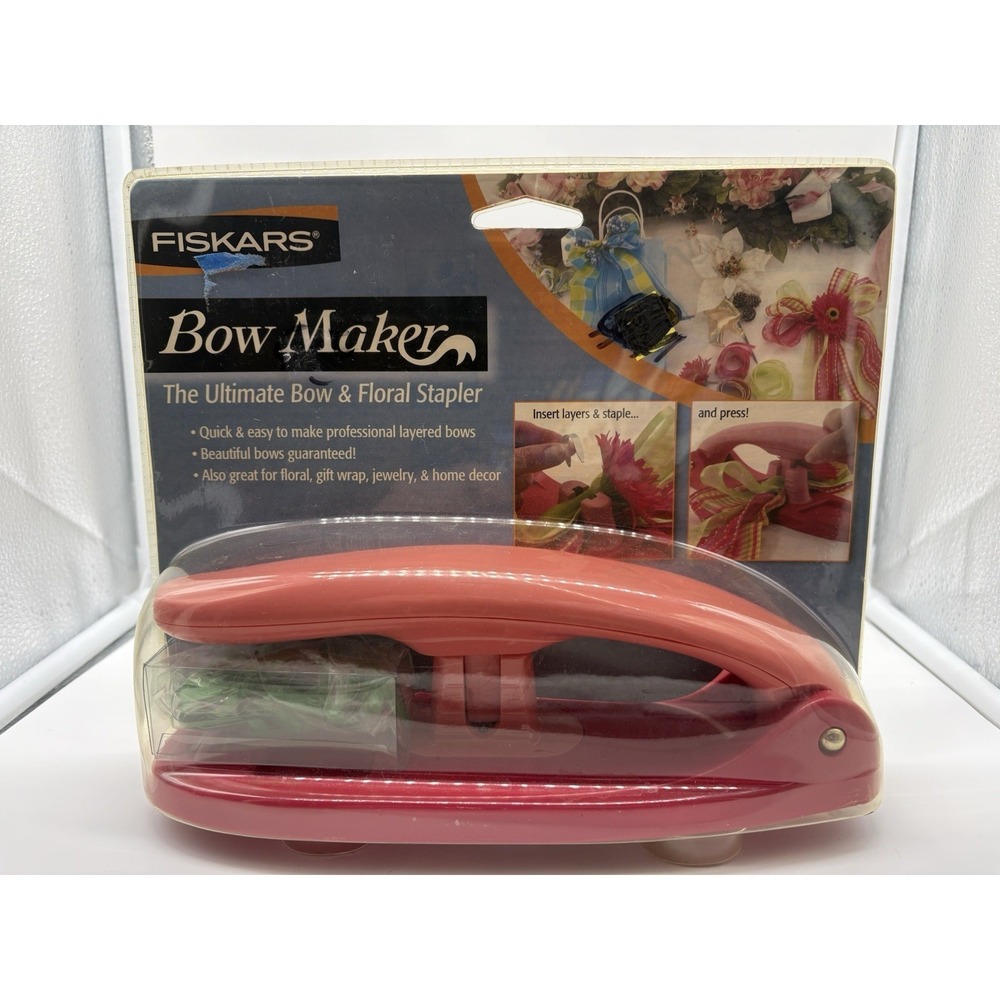 Brand New Fiskars Bow Maker The Ultimate Bow and Floral Stapler